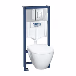 Description générale Ce pack WC suspendu complet comprend un bâti-support GROHE Solido, une cuvette WC compact de la marque S ...