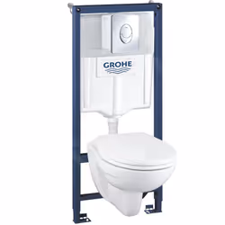 Description générale Ce pack complet pour WC suspendu comprend un bâti-support, un réservoir de chasse d’eau de 6-9 l, une cu ...