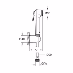 GROHE Tempesta-F Trigger Spray 30 système de douche Chrome