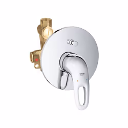 Mitigeur de douche mural avec inverseur à levier ouvert - Grohe Eurostyle New Modernité et classe Sur Abitare.com nous vous p ...