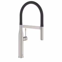 GROHE Essence, Vers le bas, Acier inoxydable, Métal, Poignées de levier, Unique, 1/2"
