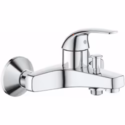 Mitigeur de baignoire sans accessoire de douche montage mural levier de commande métallique GROHE Longlife cartouche en céram ...