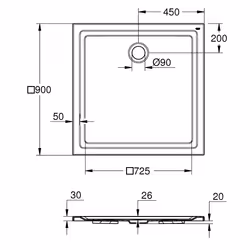 GROHE 39301000 receveur de douche Blanc
