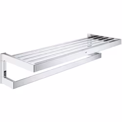 Métal 600 mm (longueur fonctionnelle 575 mm) Fixations encastrées GROHE StarLight chrome éclatant et durable Série : Selectio ...