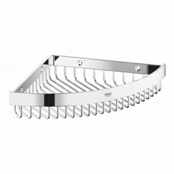 Description générale Panier d'angle en métal avec finition GROHE StarLight, idéal pour un montage dans les angles. Ce produit ...