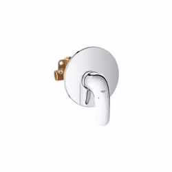 Mitigeur de douche monocommande avec corps encastré à encastrer GROHE SilkMove cartouche céramique 46 mm GROHE StarLight fini ...