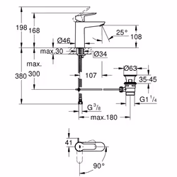 GROHE BauEdge Chrome