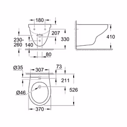 GROHE Bau Ceramic Blanc