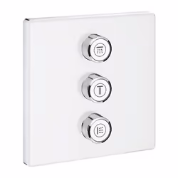 GROHE PANNEAU DE CONTRÔLE 3 SORTIES, Baignoire et douche, Vannes rotatives, Métal, Blanc