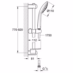 GROHE Euphoria 110 Massage système de douche Graphite
