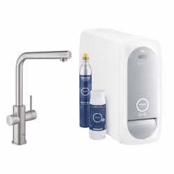 GROHE Blue Home, Vers le haut, Acier inoxydable, Poignées de levier, Unique, Type L, Vitrocéramique
