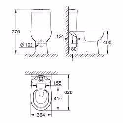 GROHE Bau Ceramic toilette