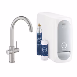 GROHE 31455DC1, Standard, Acier inoxydable, Poignées de levier, Unique, Type C, Vitrocéramique