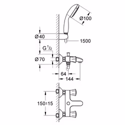 GROHE Costa L Chrome