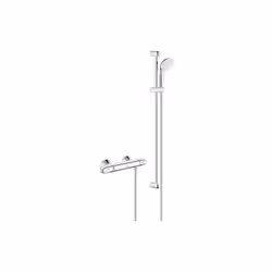 Matériau : métal/plastique ABS Surface : chromée Support de douchette (réglable en hauteur) Flexible de douche Relexaflex : 1 ...
