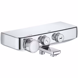Description générale Le mitigeur thermostatique bain/douche Grohtherm SmartControl offre un design moderne et épuré, doté d'u ...