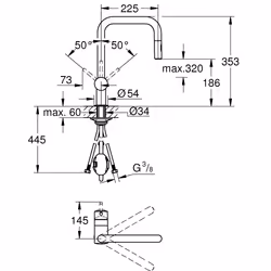 GROHE Minta Acier