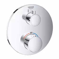 GROHE 24076000, Baignoire et douche, Vannes rotatives, Chrome