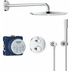 Grohtherm - Set de douche Rainshower Cosmopolitan 310 avec robinet de douche thermostatique encastré, chrom 34731000 - Grohe