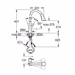 GROHE Zedra Acier - Vue supplémentaire 6