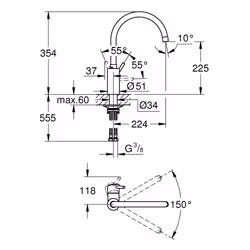 GROHE Concetto Chrome