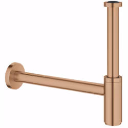 Siphon DN 32 pour lavabos laiton capuchon à filetage pour le nettoyage grande rosace à coulisser Surface GROHE PVD