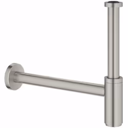 Siphon DN 32 pour lavabos laiton capuchon à filetage pour le nettoyage grande rosace à coulisser Surface GROHE PVD