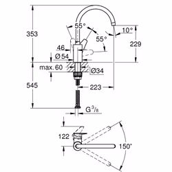 GROHE BauEdge Chrome