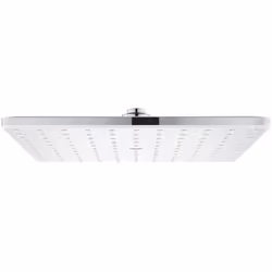 Douche de tête tête de douche carrée 310 mm partie inférieure de la douche blanche rotule avec angle de rotation de +/10° fil ...