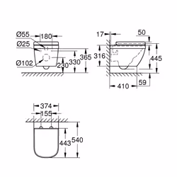 GROHE Euro Ceramic toilette