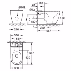 GROHE Essence toilette