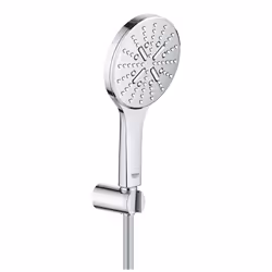 GROHE 26581000, Pommeau de douche, Chrome, Chrome, Silicone, Mur, 9,5 l/min, Allemagne