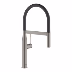 GROHE Essence, Standard, Noir, Acier brossé, Graphite, Poignées de levier, Unique, 1/2", Type U