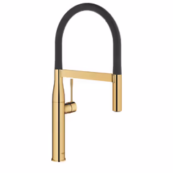 GROHE Essence, Standard, Noir, Or, Poignées de levier, Unique, 1/2", Type U