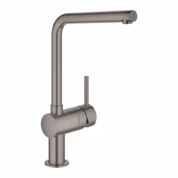 GROHE Minta, Standard, Graphite, Poignées de levier, Unique, Type L, Vitrocéramique