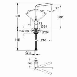 GROHE Minta Graphite
