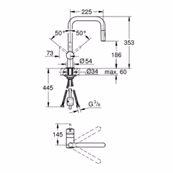 GROHE Minta Graphite
