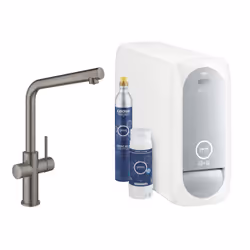 GROHE Blue Home, Standard, Graphite, Poignées de levier, Unique, Type L, Vitrocéramique