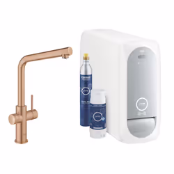 GROHE Blue Home, Standard, Or rose, Poignées de levier, Unique, Type L, Vitrocéramique