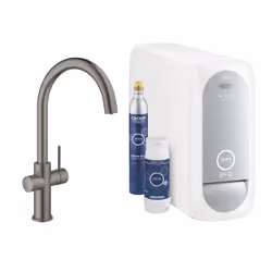 GROHE Blue Home, Standard, Graphite, Poignées de levier, Unique, Type C, Vitrocéramique