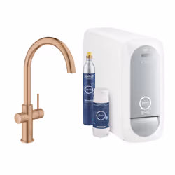 GROHE Blue Home, Standard, Or rose, Poignées de levier, Unique, Type C, Vitrocéramique