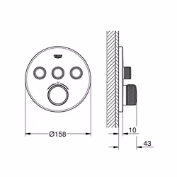 GROHE Grohtherm SmartControl Or