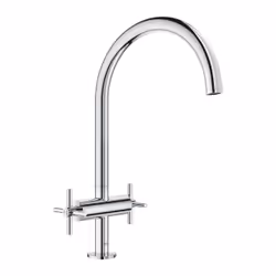GROHE Atrio, Standard, Chrome, Poignées de levier, Double, Type C, Vitrocéramique