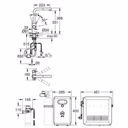 GROHE Blue Professional Acier inoxydable