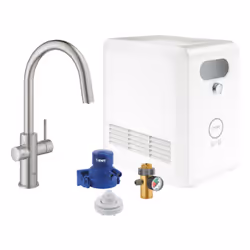 GROHE Blue Professional, Standard, Acier inoxydable, Poignées de levier, Unique, Type C, Vitrocéramique