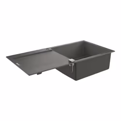 GROHE K500, Evier à poser, Rectangulaire, Composite de quartz, Gris, 1 bols, Rectangulaire