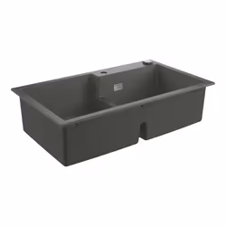 GROHE K500, Evier à poser, Rectangulaire, Composite de quartz, Gris, 2 bols, Rectangulaire