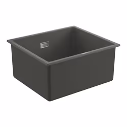 GROHE K700U, Evier à poser, Rectangulaire, Composite de quartz, Gris, 1 bols, Rectangulaire