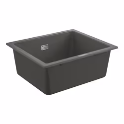 GROHE K700U, Evier à poser, Rectangulaire, Composite de quartz, Gris, 1 bols, Rectangulaire