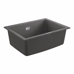 GROHE K700U, Evier à poser, Rectangulaire, Composite de quartz, Gris, 1 bols, Rectangulaire